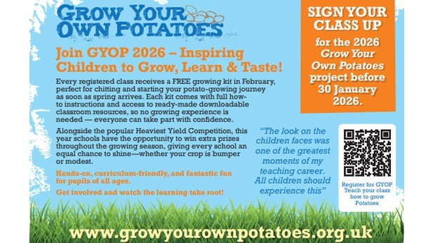 Growing the Future: Puffin Produce continues support of the Grow Your Own Potatoes Project 2026